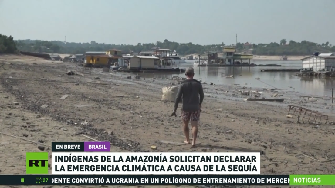 Indígenas de la Amazonía brasileña piden que se declare una emergencia climática a causa de la sequía