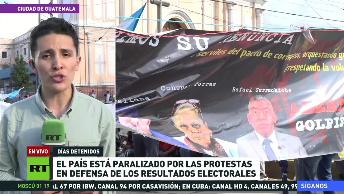 Guatemala permanece paralizada por las protestas en defensa de los resultados electorales