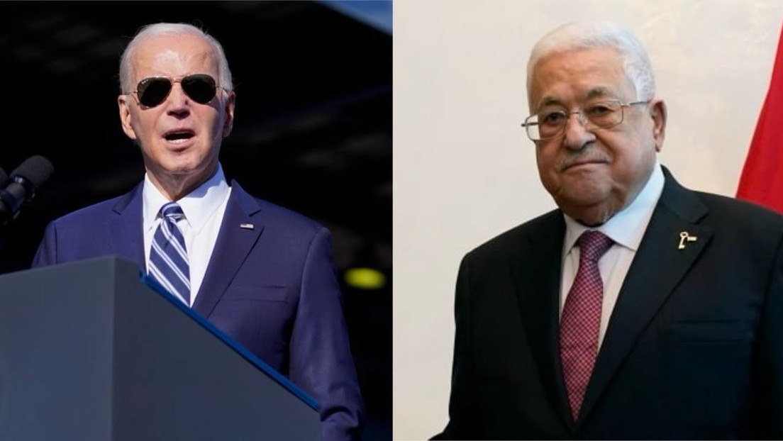 El presidente palestino rechaza la idea de desplazar a civiles de Gaza en una conversación con Biden