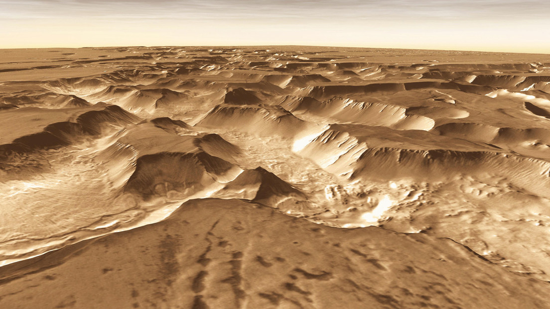 VIDEO: Muestran un 'vuelo' a través del 'laberinto de la noche' de Marte