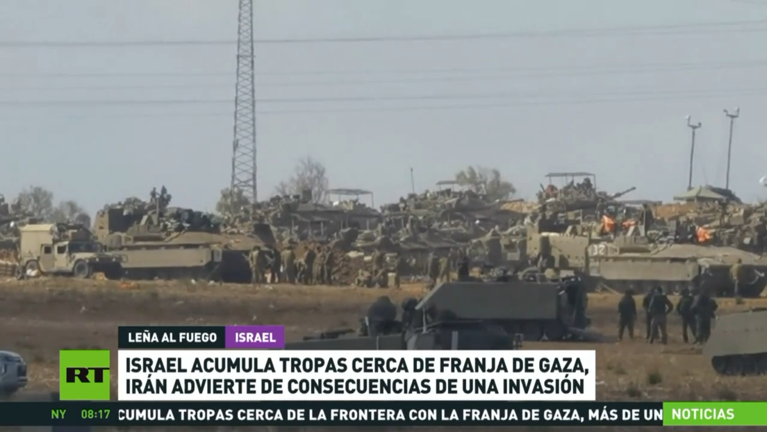 Israel acumula tropas cerca de la Franja de Gaza para una posible operación terrestre