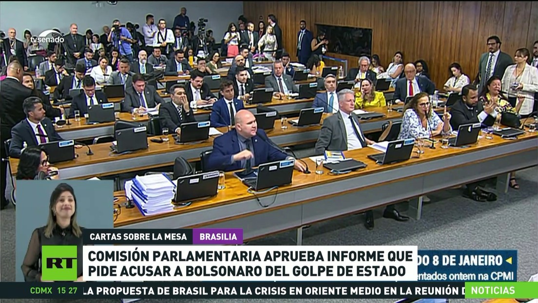Comisión parlamentaria aprueba informe que pide acusar a Bolsonaro del golpe de Estado