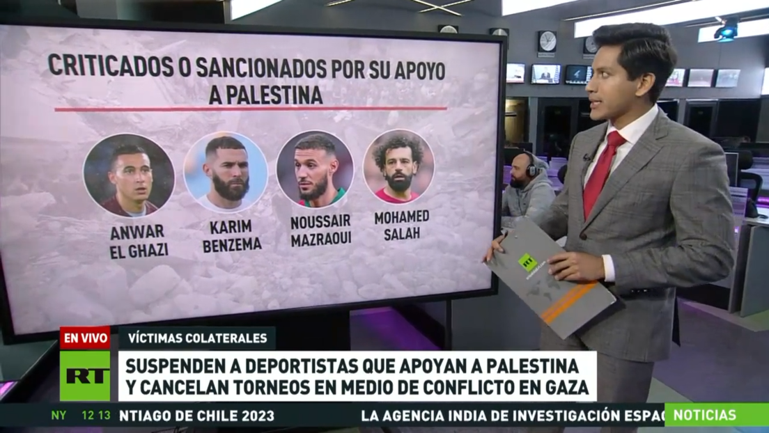 Suspenden a deportistas que apoyan a Palestina y cancelan torneos en medio del conflicto en Gaza