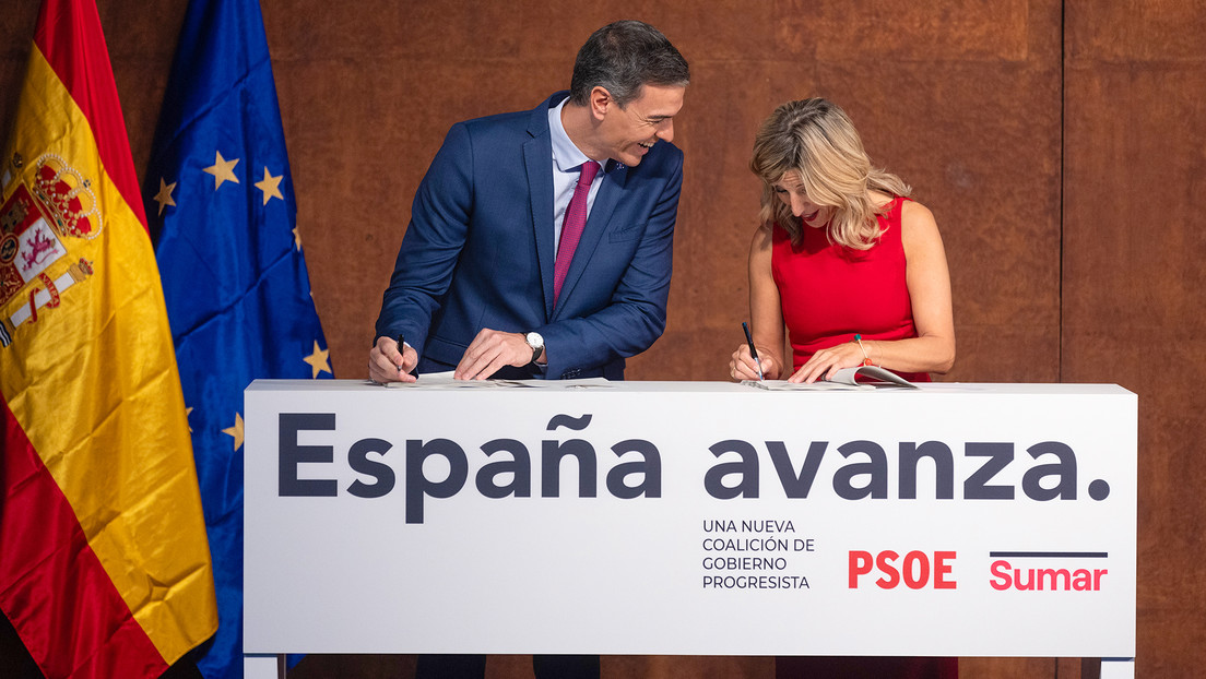 PSOE y Sumar firman un acuerdo para reeditar el Gobierno progresista en España con reformas claves