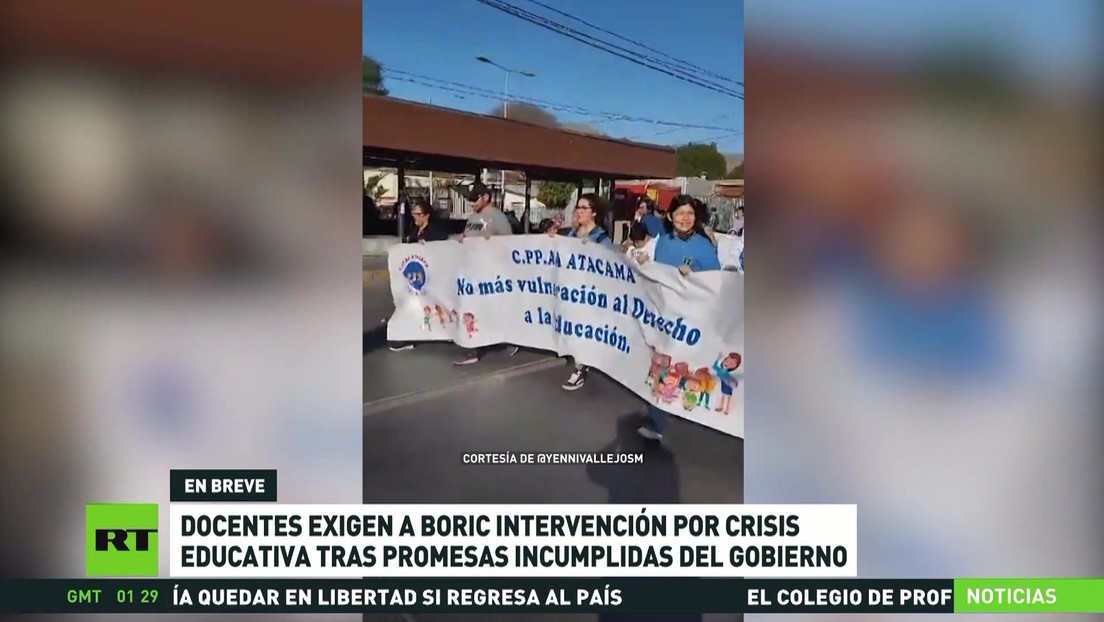 Docentes chilenos exigen a Boric intervención por crisis educativa tras promesas incumplidas del Gobierno