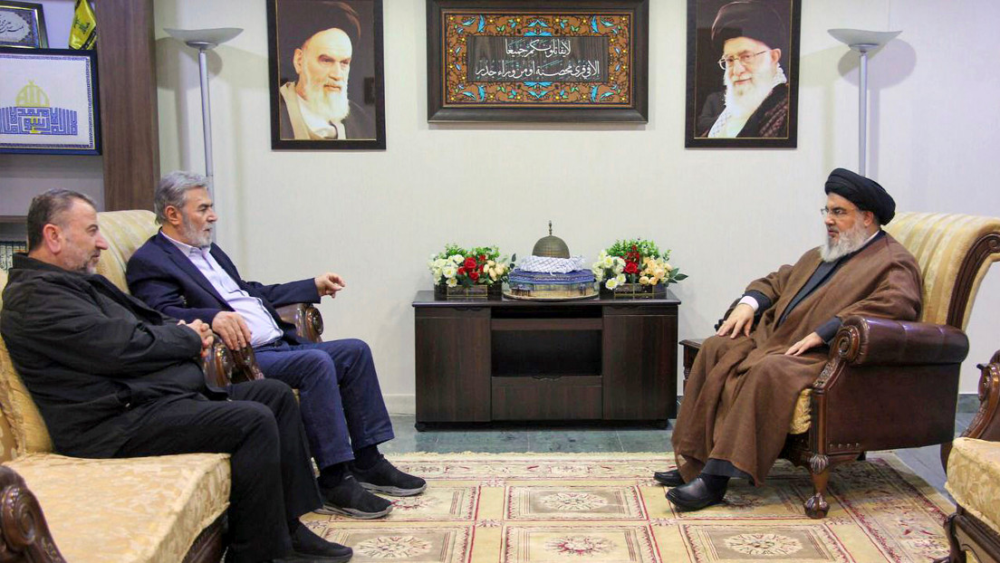 Jefe de Hezbolá recibe a los líderes de Yihad Islámica y Hamás en Beirut