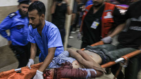 Primeras imágenes tras un ataque israelí contra un hospital en Gaza que mató a cientos de personas