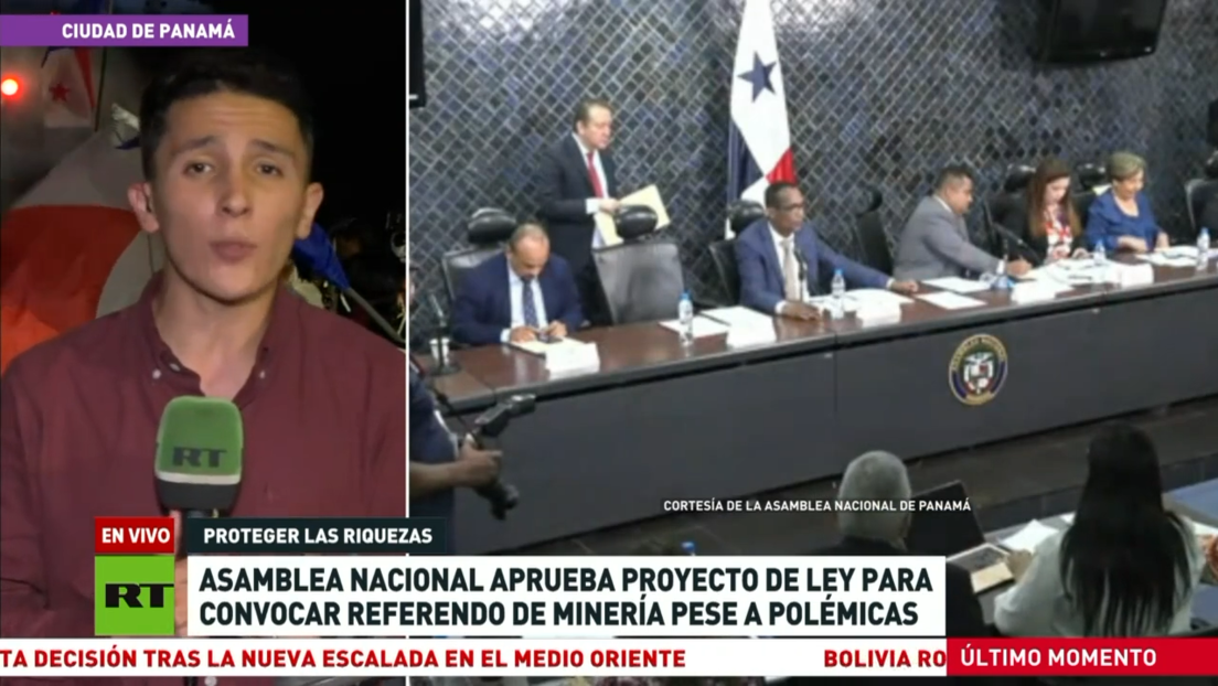 La Asamblea Nacional de Panamá aprueba proyecto de ley para convocar referendo de minería pese a polémicas