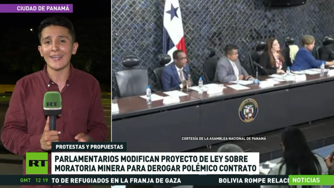 Parlamentarios panameños modifican proyecto de ley sobre moratoria minera para derogar polémico contrato