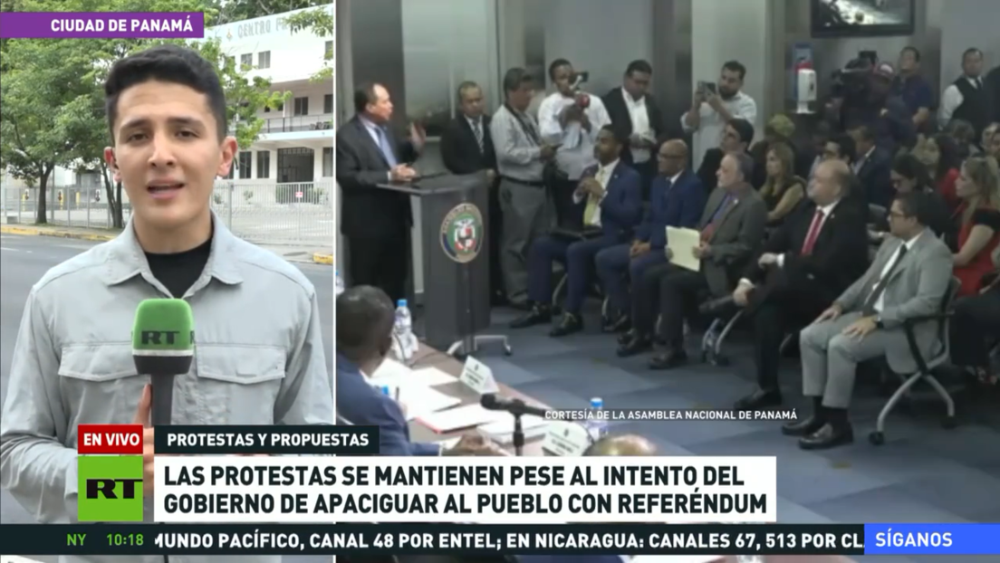 Las protestas en Panamá se mantienen pese al intento del Gobierno de apaciguar a la ciudadanía con un referéndum