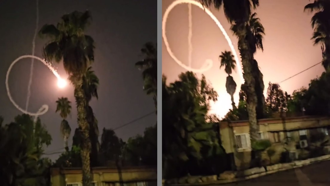 VIDEO: Un misil de la 'Cúpula de Hierro' cae sobre un barrio residencial en Israel