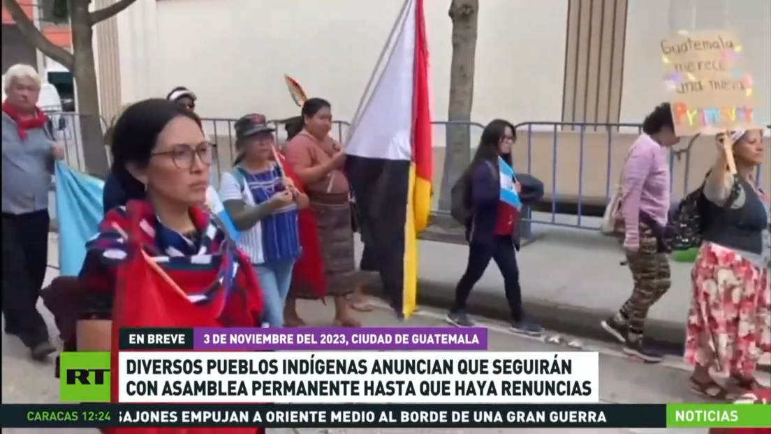 Comunidades indígenas anuncian que seguirán con asamblea permanente hasta que haya renuncias