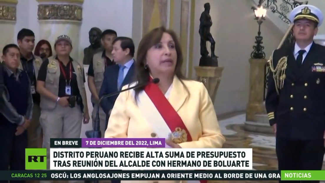 Distrito peruano recibe alta suma del presupuesto tras reunirse el alcalde con hermano de Boluarte