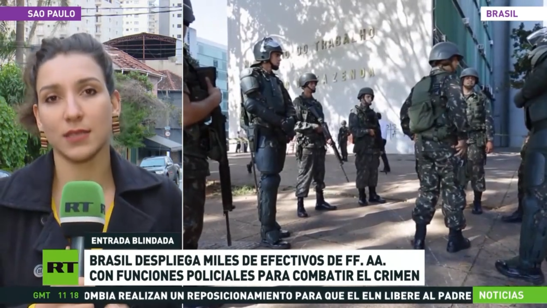 Brasil despliega miles de efectivos de FF.AA. con funciones policiales para combatir el crimen