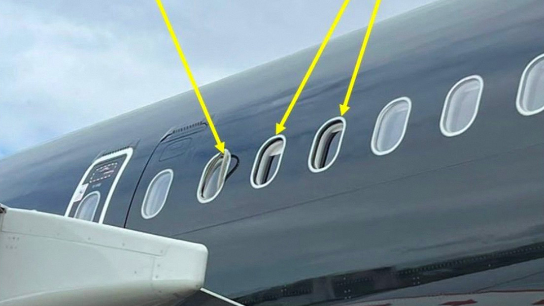 Un avión con cuatro ventanas rotas despega y alcanza los 4.000 metros de altura