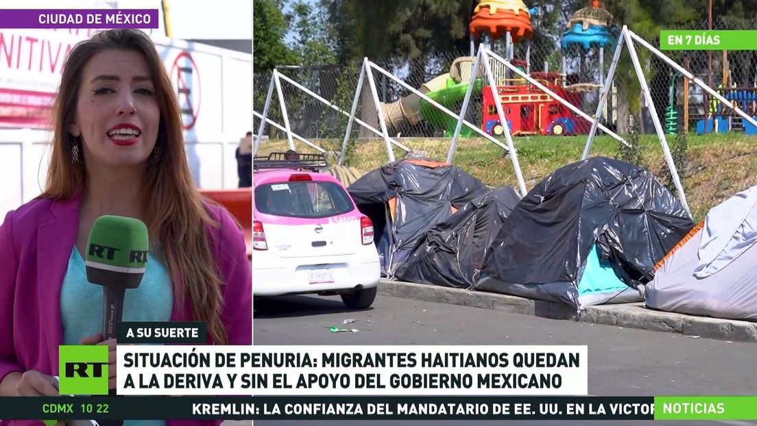 Migrantes haitianos quedan a la deriva y sin apoyo del Gobierno mexicano