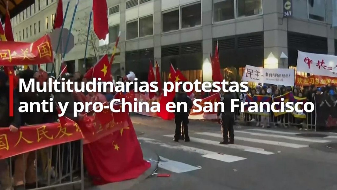 VIDEO: Multitudinarias protestas anti y pro-China en San Francisco