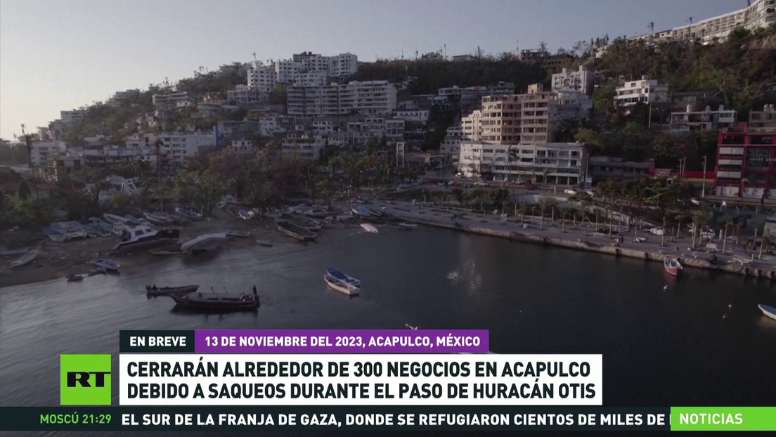 Cerrarán cerca de 300 negocios en Acapulco tras saqueos durante el paso del huracán Otis por México