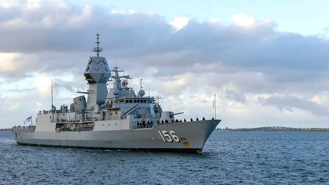 La fragata HMAS Toowoomba, de la Armada australiana