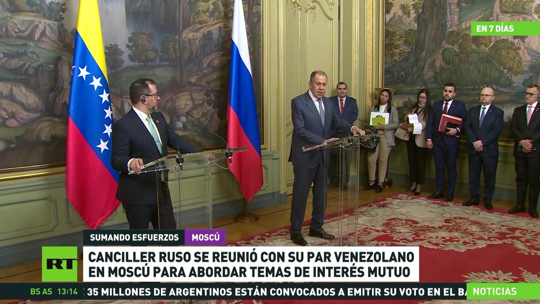 Canciller ruso se reunió con su par venezolano en Moscú para abordar temas de interés mutuo