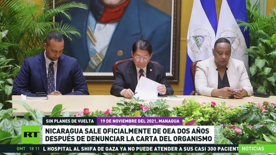Nicaragua sale oficialmente de la OEA dos años después de anunciar su retirada