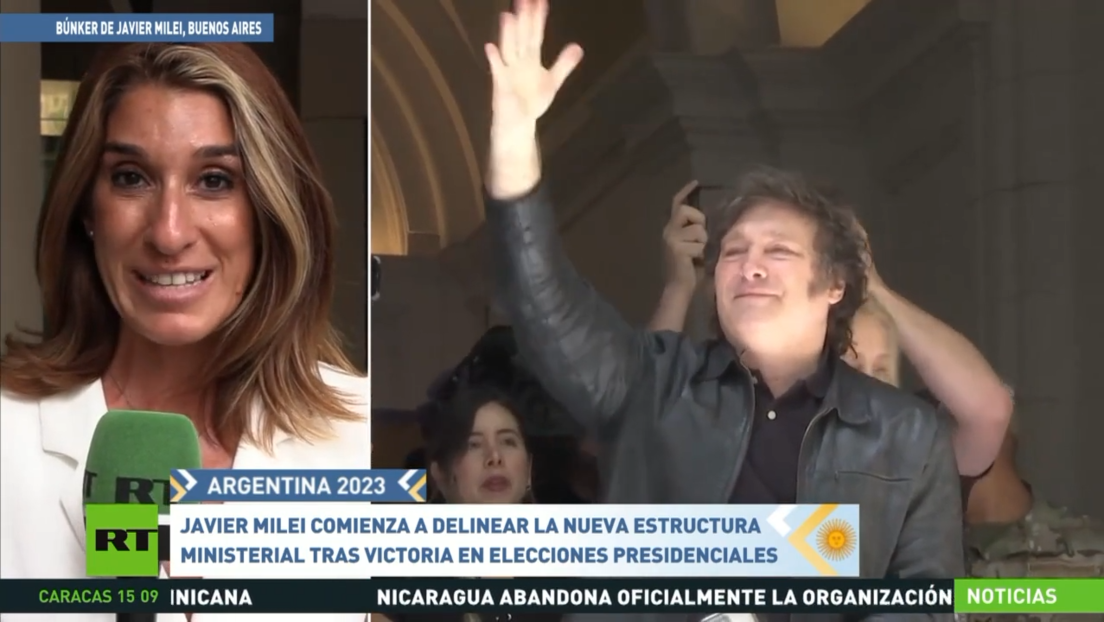 Milei comienza a delinear la nueva estructura ministerial de Argentina tras ganar las elecciones