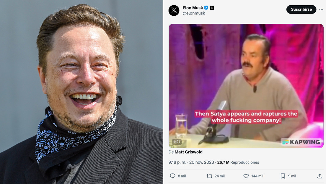 Se viraliza un tuit de Elon Musk con el cómico español Risitas 'hablando' del despido del jefe de OpenAI