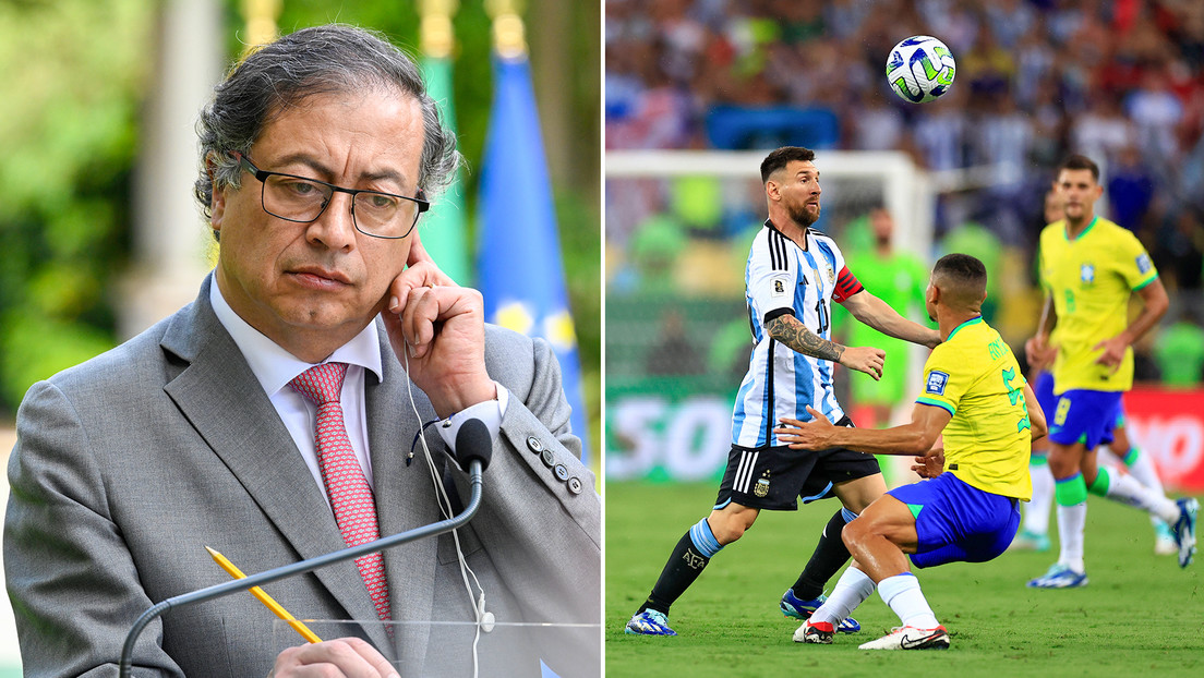 Petro interrumpe la transmisión de Brasil-Argentina con un discurso grabado (y la Red enfurece)