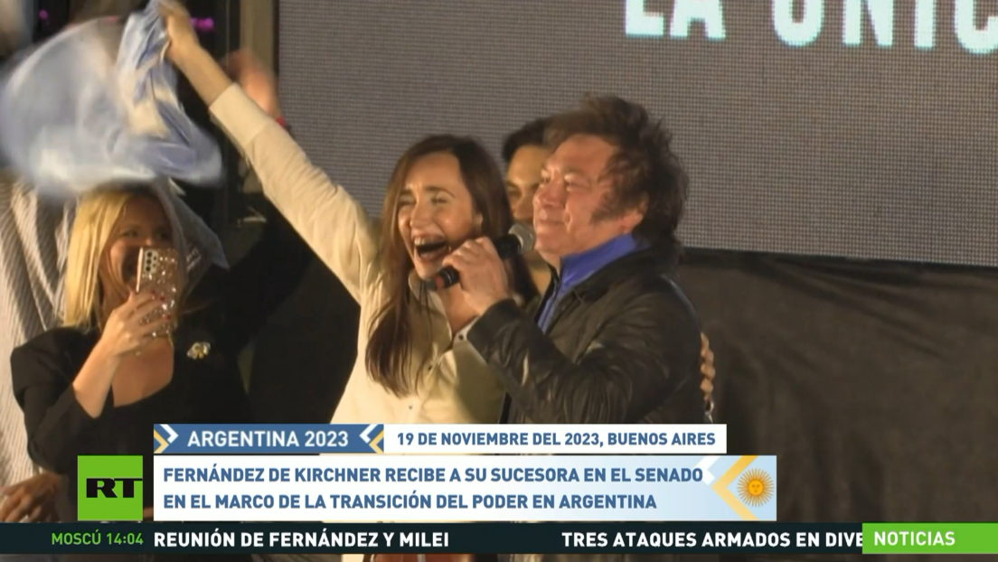 Cristina Fernández recibe a su sucesora en el Senado en el marco de la transición del poder en Argentina
