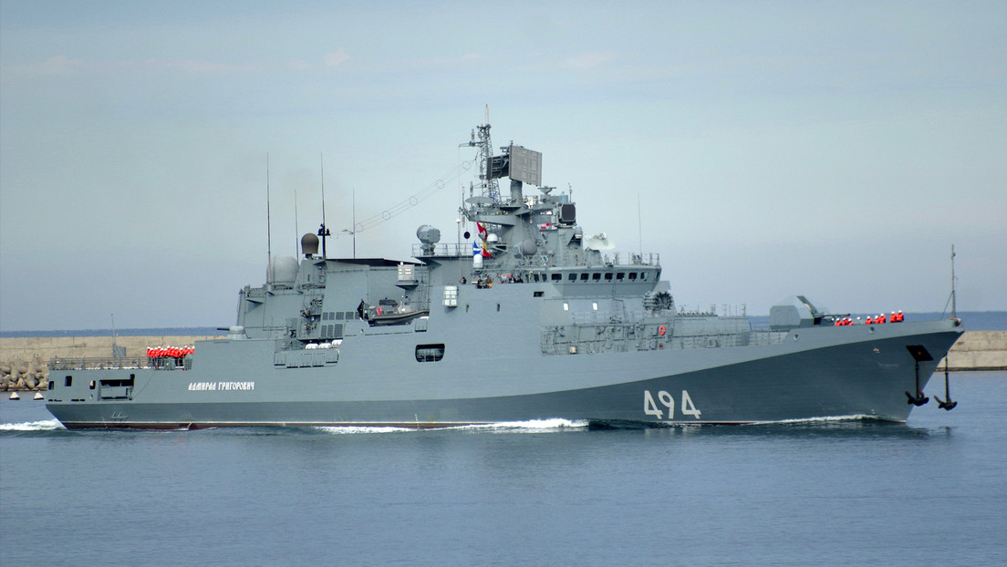 Una fragata con misiles guiados refuerza el grupo naval ruso en el Mediterráneo