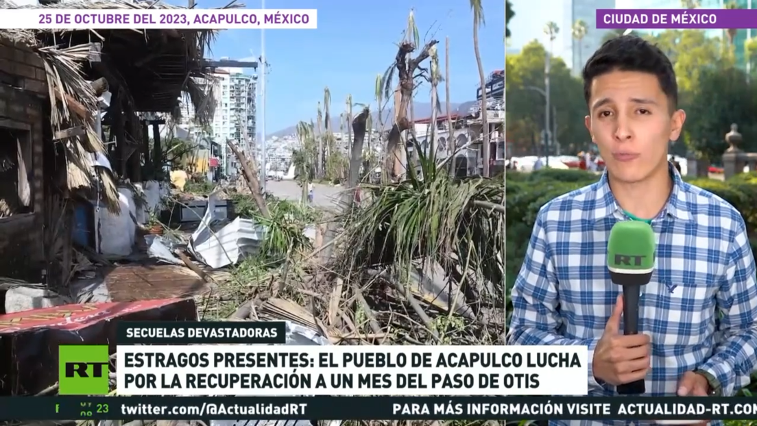 Acapulco lucha por recuperarse a un mes del paso del huracán Otis