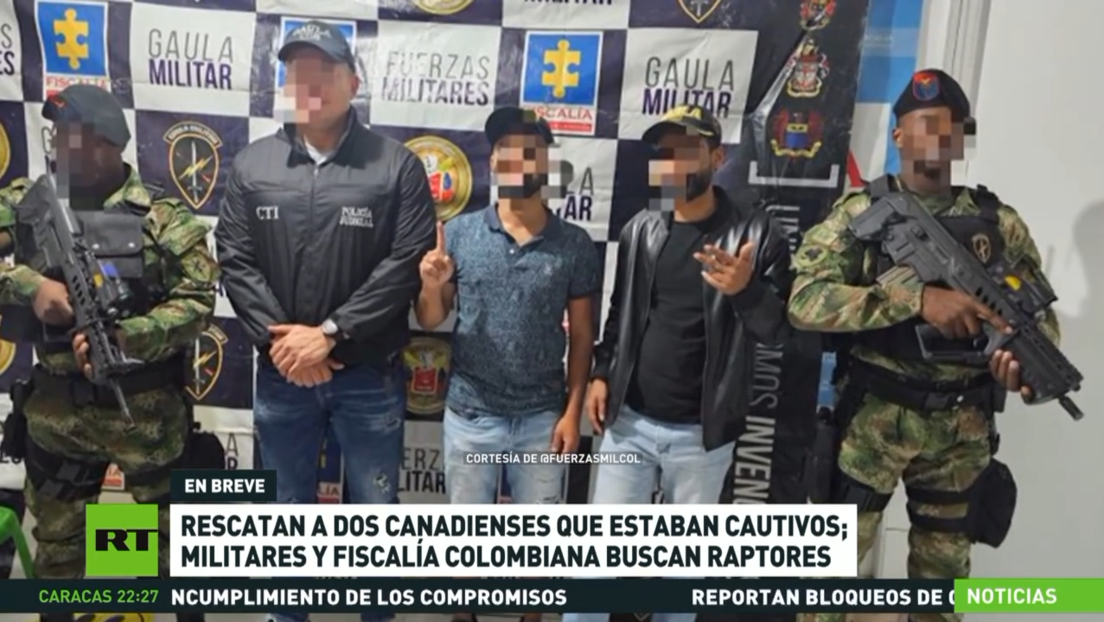 Rescatan a dos canadienses secuestrados en Colombia