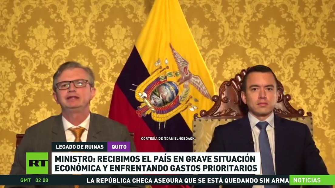 Ministro de Economía de Ecuador: Recibimos el país en grave situación económica y enfrentando gastos prioritarios