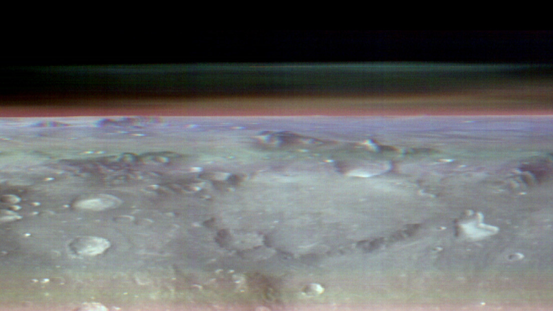 La NASA capta una espectacular vista del horizonte de Marte