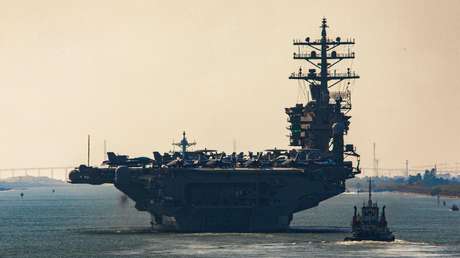 Grupo de ataque liderado por el portaviones estadounidense Eisenhower llega a Oriente Medio