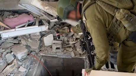 VIDEO: Israel descubre un túnel de Hamás cerca de un parque de atracciones en Gaza