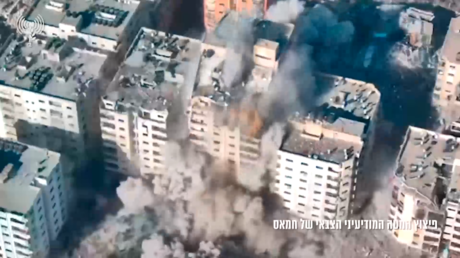 Israel ataca el cuartel general de la inteligencia militar de Hamás en Gaza (VIDEO)