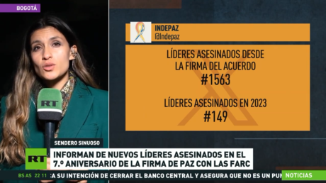 Nuevos líderes asesinados en Colombia en el 7.º aniversario de la firma de acuerdo con las FARC