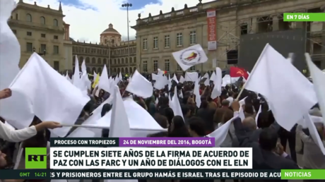 Se cumplen 7 años desde que el Gobierno de Colombia pactó con las FARC y un año de los diálogos con el ELN