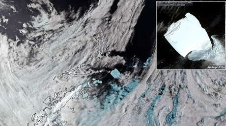 Roscosmos capta la deriva del iceberg más grande del mundo