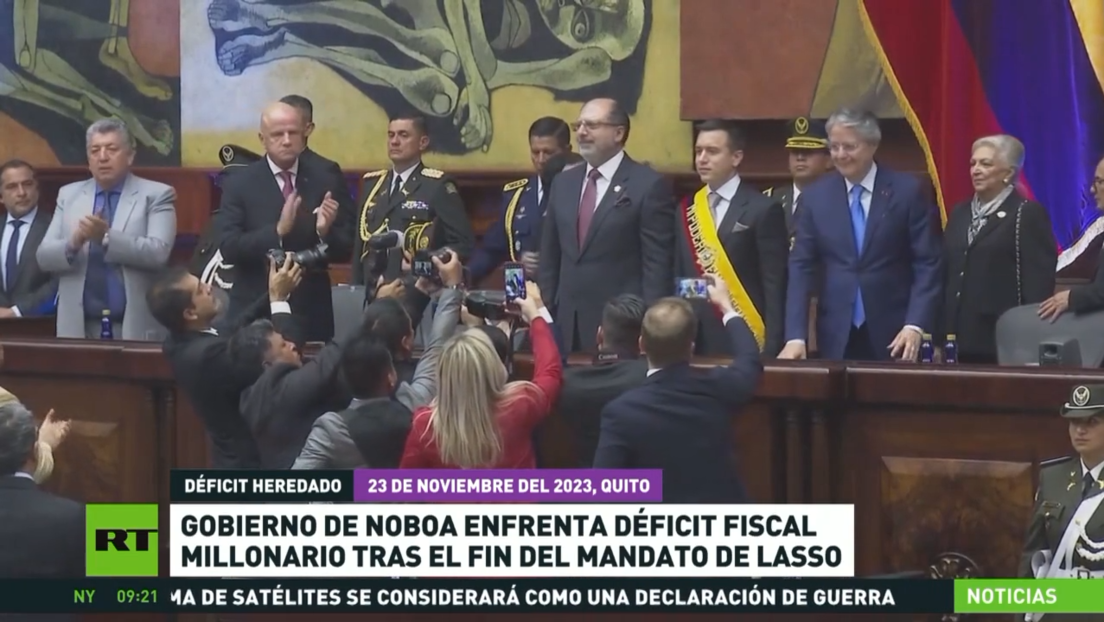 El Gobierno de Noboa enfrenta déficit fiscal millonario tras el fin del mandato de Lasso