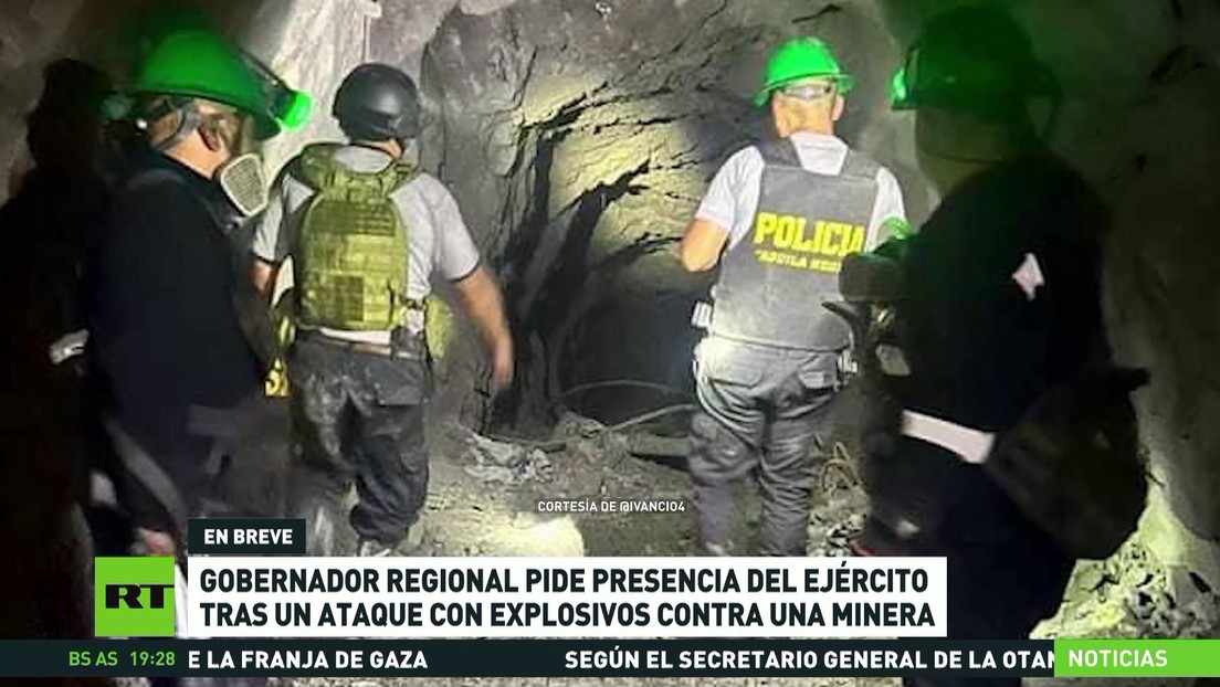 Gobernador regional pide presencia del Ejército tras un ataque con explosivos contra una minera en Perú