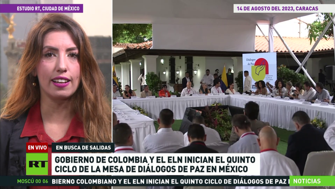 Gobierno de Colombia y el ELN inician el quinto ciclo de la mesa de diálogos de paz en México