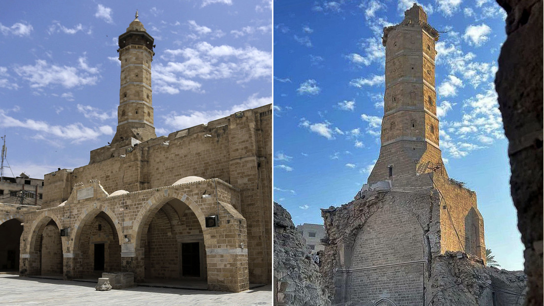 Así fue la mezquita más antigua de Gaza, templo bizantino destruido en bombardeos israelíes (FOTOS)