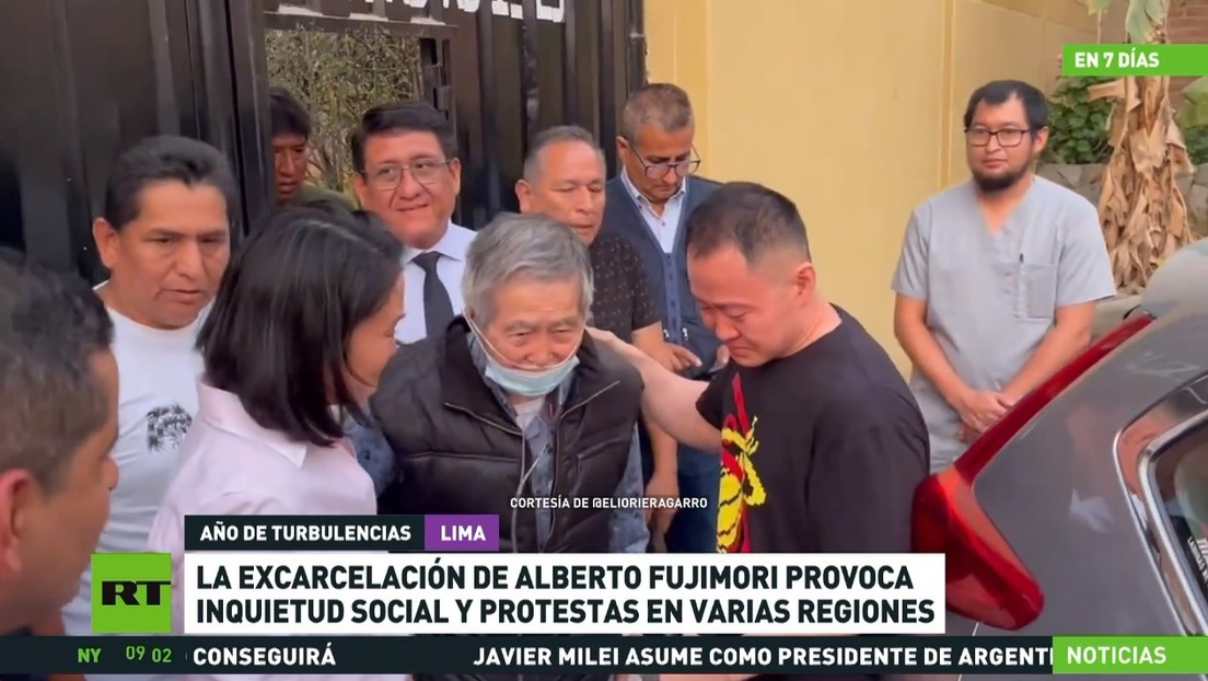 La excarcelación de Alberto Fujimori provoca inquietud social y protestas en varias regiones de Perú