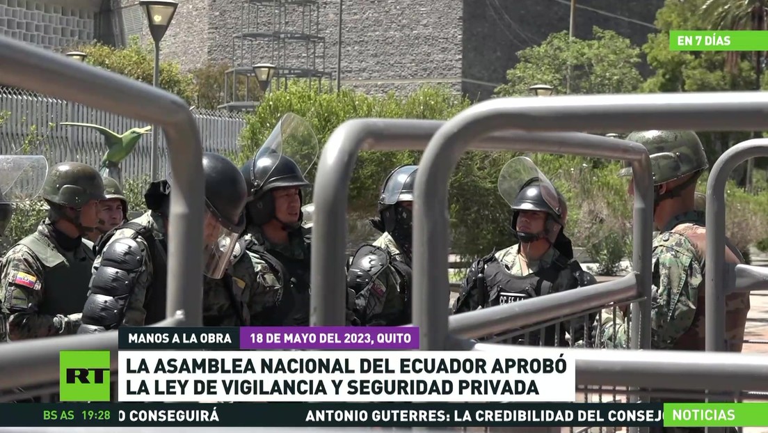 Asamblea Nacional de Ecuador aprobó la Ley de Vigilancia y Seguridad Privada
