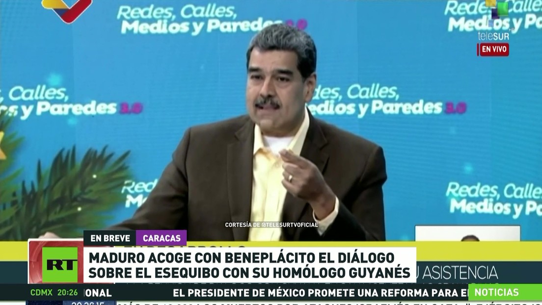 Maduro acoge con beneplácito el diálogo sobre el Esequibo con su homólogo guyanés