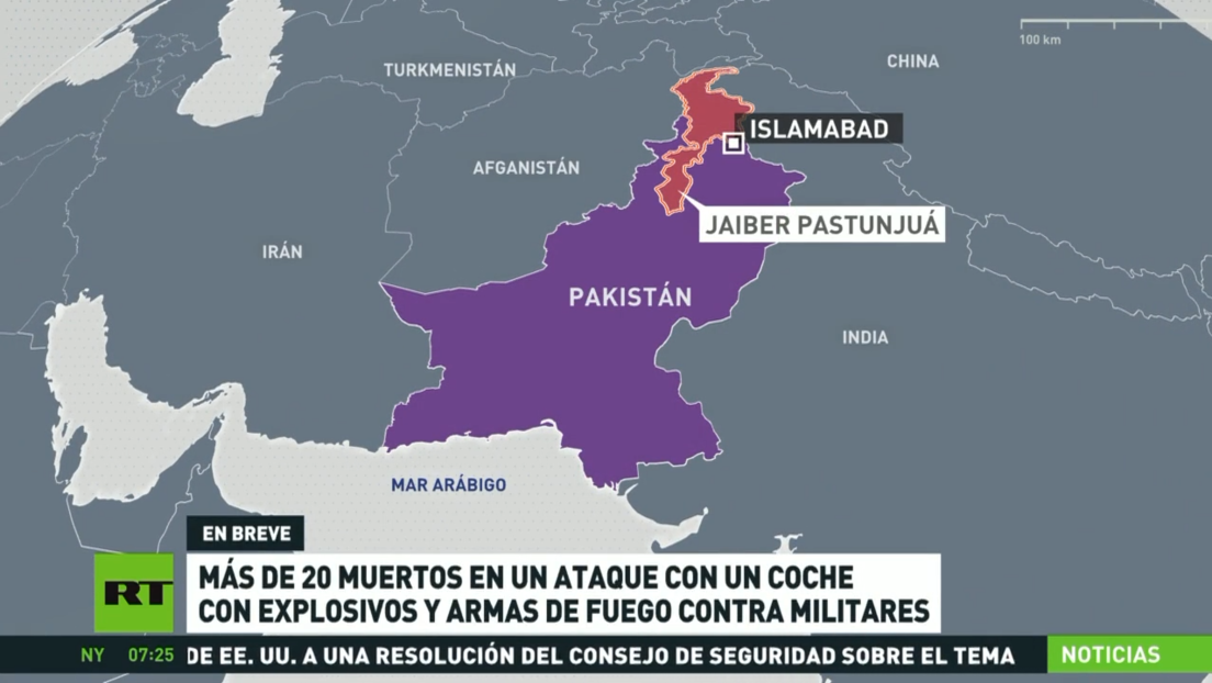 Más de 20 muertos en un ataque contra militares en Pakistán