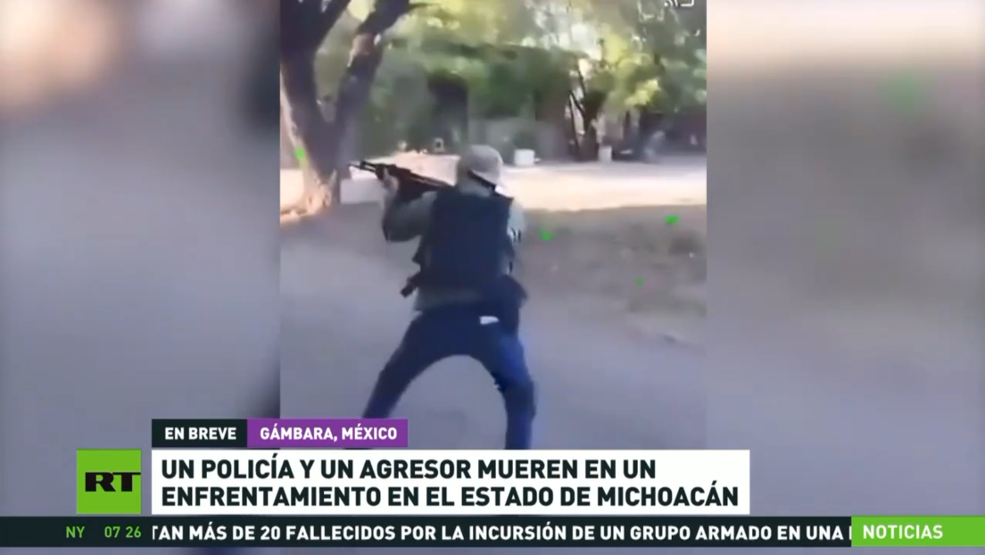 Un policía y un agresor mueren en un enfrentamiento en el estado mexicano de Michoacán