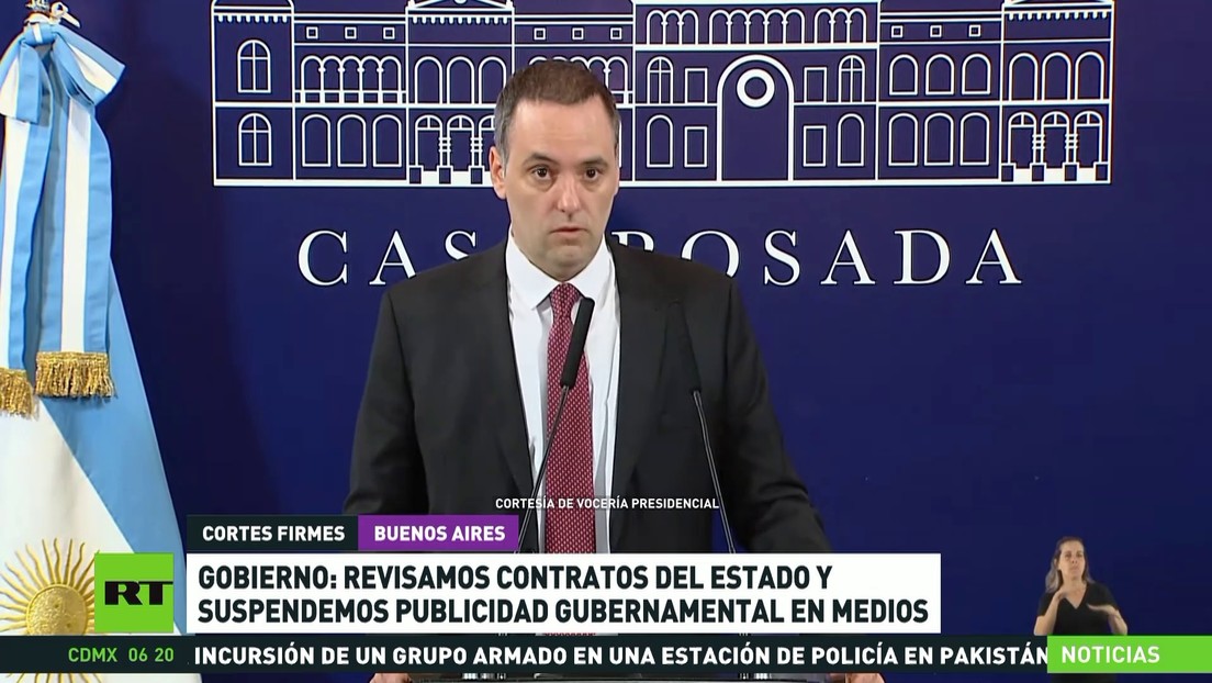 El Gobierno argentino revisará contratos del Estado y suspenderá publicidad gubernamental en medios